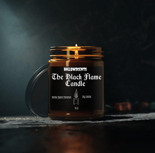 The Black Flame Candle Wood Wick Candle