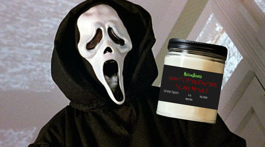 What's Your Favorite Scary Movie Wood Wick Candle