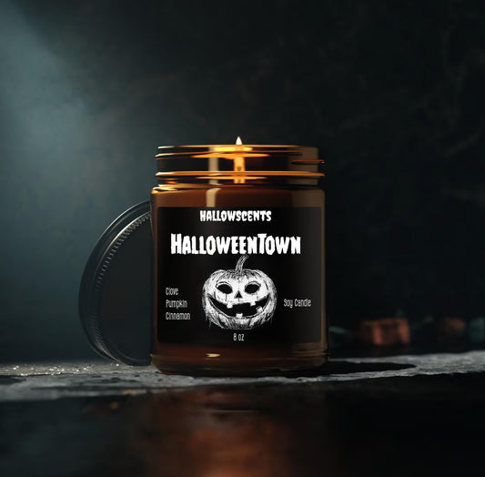 HalloweenTown Wood Wick Candle